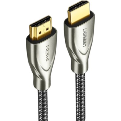Кабель UGREEN HD131 HDMI - HDMI Carbon Fiber Zinc Alloy Cable 2m Grey Кабель UGREEN HD131 HDMI - HDMI Carbon Fiber Zinc Alloy Cable 2m Grey