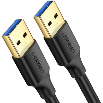 Кабель UGREEN US128 USB-A 3.0 Male To Male Cable 1m Black (10370) Кабель UGREEN US128 USB-A 3.0 Male To Male Cable 1m Black (10370)