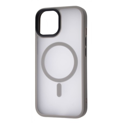 Чохол WAVE Matte Insane Case with Magnetic Ring iPhone 15 gray