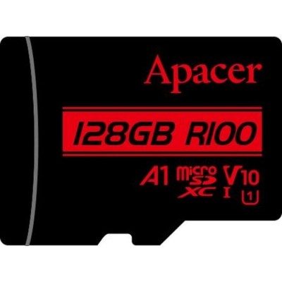 Карта пам'яті Apacer microSDXC UHS-I 128GB R100 V10 A1 (AP128GMCSX10UB-RA)