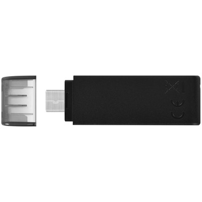 Флеш-накопичувач USB3.2 128GB Type-C Kingston DataTraveler 70 Black (DT70/128GB)
