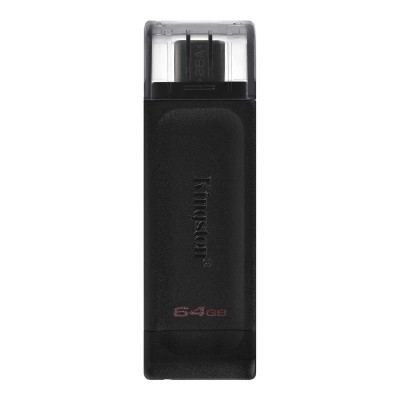 Флеш-накопичувач USB3.2 64GB Type-C Kingston DataTraveler 70 Black (DT70/64GB) Флеш-накопичувач USB3.2 64GB Type-C Kingston DataTraveler 70 Black (DT70/64GB)