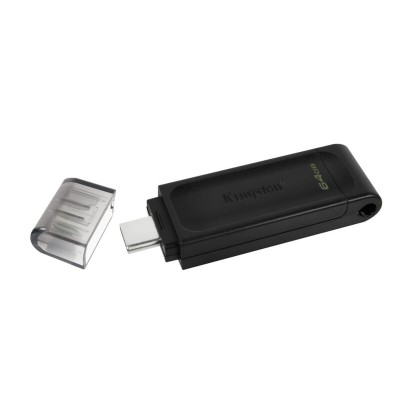 Флеш-накопичувач USB3.2 64GB Type-C Kingston DataTraveler 70 Black (DT70/64GB) Флеш-накопичувач USB3.2 64GB Type-C Kingston DataTraveler 70 Black (DT70/64GB)