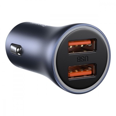 АЗП Baseus Baseus Golden Contactor Pro 40W 2USB (with Cable Type-C 5A (1m)) TZCCJD-A0G dark gray