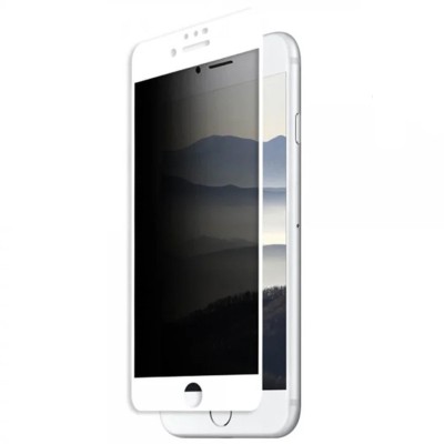 Захисне скло Privacy 5D (тех.пак) для Apple iPhone 7 / 8 / SE (2020) (4.7") Білий