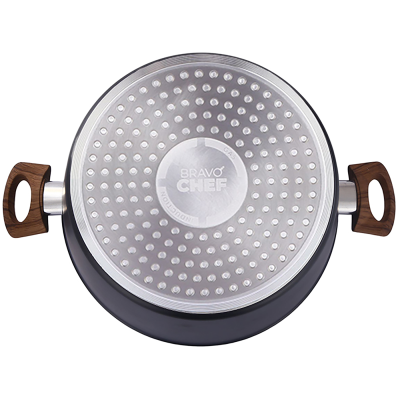 Каструля BRAVO CHEF класична 28 см (6.6 л) з кришкою (BC-2101-28) Каструля BRAVO CHEF класична 28 см (6.6 л) з кришкою (BC-2101-28)