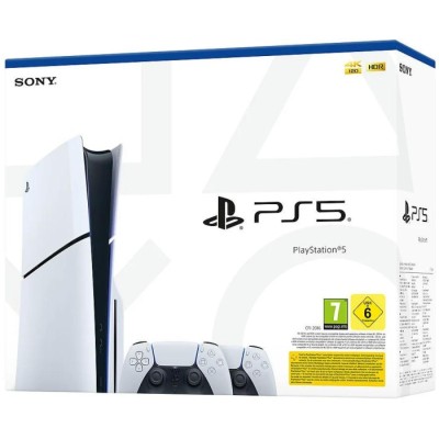 Консоль Sony PlayStation 5 Slim 1TB (+ 2 Dualsense) (UA) Консоль Sony PlayStation 5 Slim 1TB (+ 2 Dualsense) (UA)