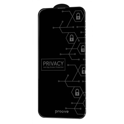 Захисне скло iPhone 16 Pro Proove Privacy Black