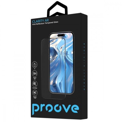 Захисне скло Proove Clarity AR iPhone 16 Pro Max black