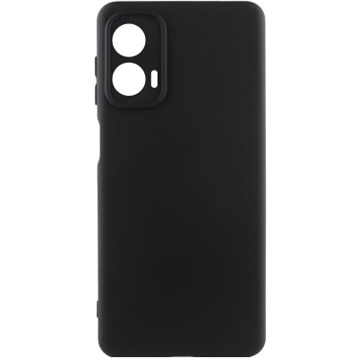 Чохол TPU GETMAN Liquid Silk Full Camera для Motorola Moto G24 Чорний / Black Чохол TPU GETMAN Liquid Silk Full Camera для Motorola Moto G24 Чорний / Black