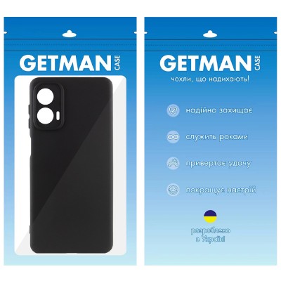 Чохол TPU GETMAN Liquid Silk Full Camera для Motorola Moto G24 Чорний / Black Чохол TPU GETMAN Liquid Silk Full Camera для Motorola Moto G24 Чорний / Black