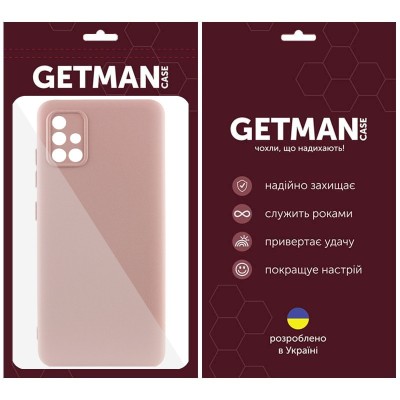 Чохол TPU GETMAN Liquid Silk Full Camera для Samsung Galaxy A51 Рожевий / Pink Sand Чохол TPU GETMAN Liquid Silk Full Camera для Samsung Galaxy A51 Рожевий / Pink Sand