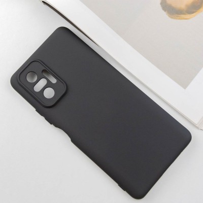 Чохол TPU GETMAN Liquid Silk Full Camera для Xiaomi Redmi Note 10 Pro / 10 Pro Max Чорний / Black Чохол TPU GETMAN Liquid Silk Full Camera для Xiaomi Redmi Note 10 Pro / 10 Pro Max Чорний / Black