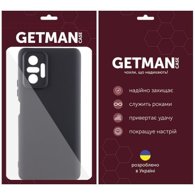 Чохол TPU GETMAN Liquid Silk Full Camera для Xiaomi Redmi Note 10 Pro / 10 Pro Max Чорний / Black Чохол TPU GETMAN Liquid Silk Full Camera для Xiaomi Redmi Note 10 Pro / 10 Pro Max Чорний / Black