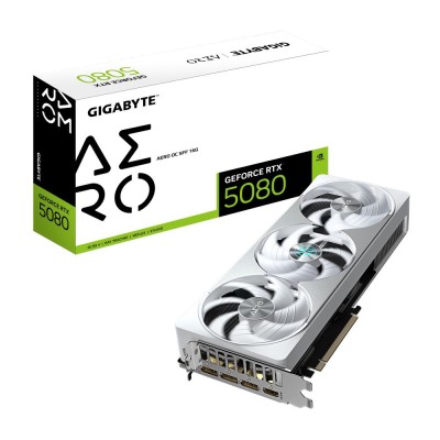Відеокарта PCIE16 RTX5080 16GB GDDR7 GV-N5080AERO OC-16GD GIGABYTE