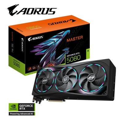 Відеокарта PCIE16 RTX5080 16GB GDDR7 GV-N5080AORUS M-16GD GIGABYTE