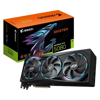 Відеокарта PCIE16 RTX5080 16GB GDDR7 GV-N5080AORUS M-16GD GIGABYTE