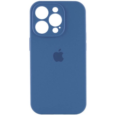 Чехол Silicone Case Full Camera Protective (AA) для Apple iPhone 15 Pro (6.1") Синий / Blue Jay Чехол Silicone Case Full Camera Protective (AA) для Apple iPhone 15 Pro (6.1") Синий / Blue Jay
