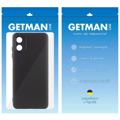 Чохол TPU GETMAN Liquid Silk Full Camera для Motorola Moto G04 / E14 Чорний / Black Чохол TPU GETMAN Liquid Silk Full Camera для Motorola Moto G04 / E14 Чорний / Black