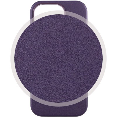 Шкіряний чохол Leather Case (AAA) with MagSafe and Animation для Apple iPhone 14 Pro (6.1") Deep Violet Шкіряний чохол Leather Case (AAA) with MagSafe and Animation для Apple iPhone 14 Pro (6.1") Deep Violet
