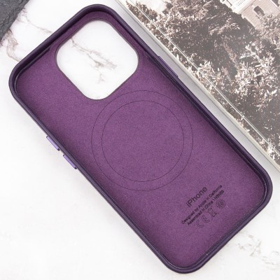 Шкіряний чохол Leather Case (AAA) with MagSafe and Animation для Apple iPhone 14 Pro (6.1") Deep Violet Шкіряний чохол Leather Case (AAA) with MagSafe and Animation для Apple iPhone 14 Pro (6.1") Deep Violet