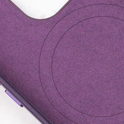 Шкіряний чохол Leather Case (AAA) with MagSafe and Animation для Apple iPhone 14 Pro (6.1") Deep Violet Шкіряний чохол Leather Case (AAA) with MagSafe and Animation для Apple iPhone 14 Pro (6.1") Deep Violet