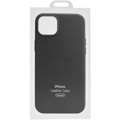Шкіряний чохол Leather Case (AAA) with MagSafe and Animation для Apple iPhone 15 Pro Max (6.7") Black Шкіряний чохол Leather Case (AAA) with MagSafe and Animation для Apple iPhone 15 Pro Max (6.7") Black