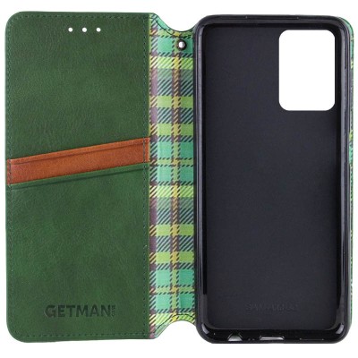 Шкіряний чохол-книжка GETMAN Cubic (PU) для Xiaomi Redmi Note 14 4G (Europe version) Зелений Шкіряний чохол-книжка GETMAN Cubic (PU) для Xiaomi Redmi Note 14 4G (Europe version) Зелений