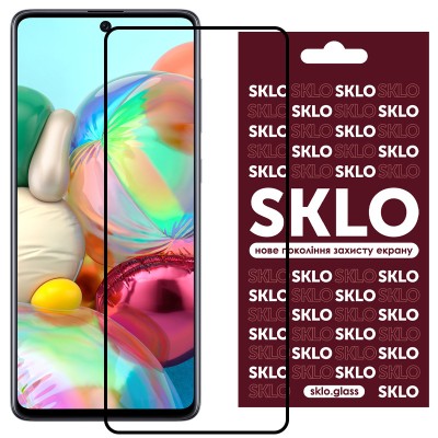 Захисне скло SKLO 3D для Samsung Galaxy A71 / Note 10 Lite / M51 / M62 / M52 Чорний Захисне скло SKLO 3D для Samsung Galaxy A71 / Note 10 Lite / M51 / M62 / M52 Чорний