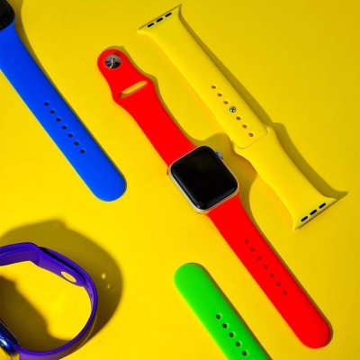 Ремінець Apple Watch Sport Band 38/40/41/42 mm 10 series (S) 2pcs dragonfruit Ремінець Apple Watch Sport Band 38/40/41/42 mm 10 series (S) 2pcs dragonfruit