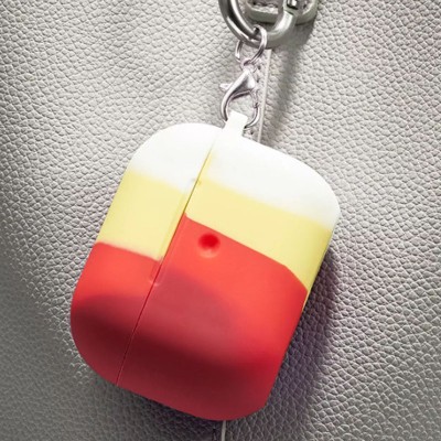 Силиконовый футляр Colorfull для наушников AirPods Pro Красный / Белый Силиконовый футляр Colorfull для наушников AirPods Pro Красный / Белый