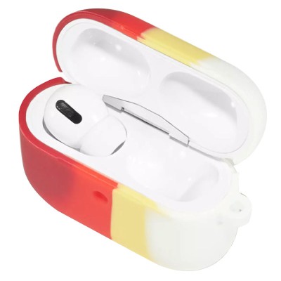 Силиконовый футляр Colorfull для наушников AirPods Pro Красный / Белый Силиконовый футляр Colorfull для наушников AirPods Pro Красный / Белый