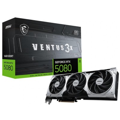 Відеокарта PCIE16 RTX5080 16GB GDDR7 RTX5080 16G SHAD 3X OC MSI Відеокарта PCIE16 RTX5080 16GB GDDR7 RTX5080 16G SHAD 3X OC MSI