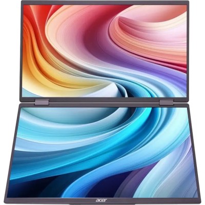 Монiтор ACER 15.6" Dual Portable PD163Qbmiuux (UM.ZP3EE.008) IPS FHD MiniHDMI 2*USB-C VESA MM Silver Монiтор ACER 15.6" Dual Portable PD163Qbmiuux (UM.ZP3EE.008) IPS FHD MiniHDMI 2*USB-C VESA MM Silver
