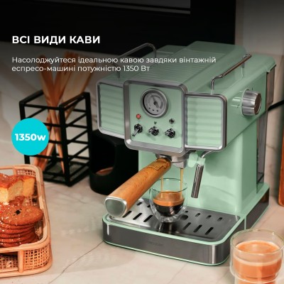 Кавоварка CECOTEC Cumbia Power Espresso 20 Tradizionale Green