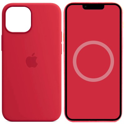 Чохол Silicone case (AAA) full with Magsafe and Animation для Apple iPhone 14 (6.1") Червоний / Red Чохол Silicone case (AAA) full with Magsafe and Animation для Apple iPhone 14 (6.1") Червоний / Red