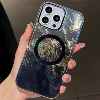 Чохол TPU Shiny Mountain (MagFit) для Apple iPhone 16 Pro Max (6.9") Black Чохол TPU Shiny Mountain (MagFit) для Apple iPhone 16 Pro Max (6.9") Black