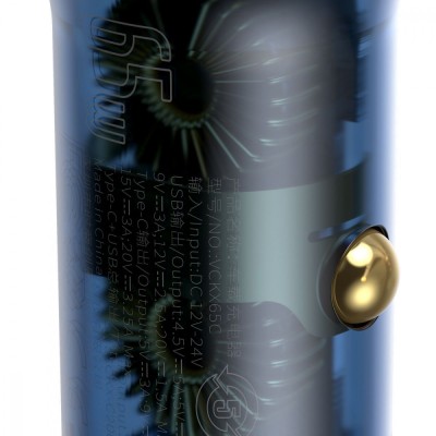 АЗП Baseus Particular Digital Display PPS Dual Quick Charger 65W USB + Type-C CCKX-C0A Black АЗП Baseus Particular Digital Display PPS Dual Quick Charger 65W USB + Type-C CCKX-C0A Black