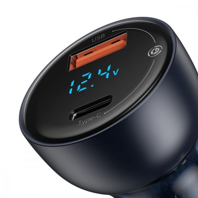 АЗП Baseus Particular Digital Display PPS Dual Quick Charger 65W USB + Type-C CCKX-C0A Black АЗП Baseus Particular Digital Display PPS Dual Quick Charger 65W USB + Type-C CCKX-C0A Black