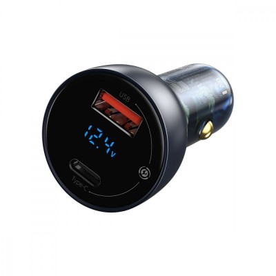 АЗП Baseus Particular Digital Display PPS Dual Quick Charger 65W USB + Type-C CCKX-C0A Black АЗП Baseus Particular Digital Display PPS Dual Quick Charger 65W USB + Type-C CCKX-C0A Black