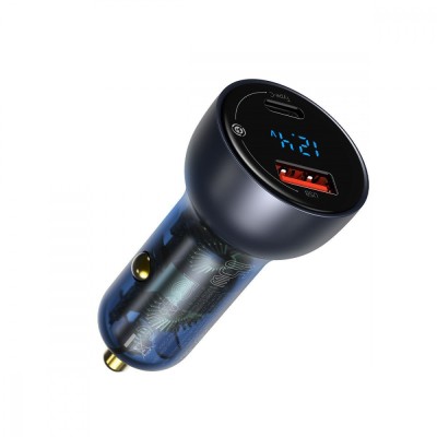 АЗП Baseus Particular Digital Display PPS Dual Quick Charger 65W USB + Type-C CCKX-C0A Black АЗП Baseus Particular Digital Display PPS Dual Quick Charger 65W USB + Type-C CCKX-C0A Black