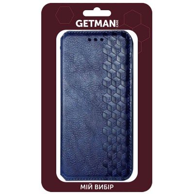 Кожаный чехол книжка GETMAN Cubic (PU) для Xiaomi Redmi 9 Синий Кожаный чехол книжка GETMAN Cubic (PU) для Xiaomi Redmi 9 Синий