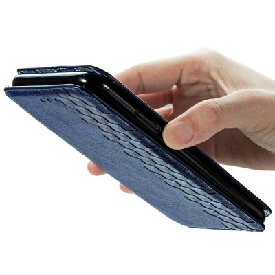 Кожаный чехол книжка GETMAN Cubic (PU) для Xiaomi Redmi 9 Синий Кожаный чехол книжка GETMAN Cubic (PU) для Xiaomi Redmi 9 Синий
