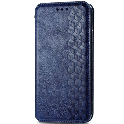 Кожаный чехол книжка GETMAN Cubic (PU) для Xiaomi Redmi 9 Синий Кожаный чехол книжка GETMAN Cubic (PU) для Xiaomi Redmi 9 Синий