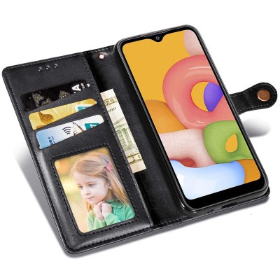 Кожаный чехол книжка GETMAN Gallant (PU) для Samsung Galaxy A10s Черный Кожаный чехол книжка GETMAN Gallant (PU) для Samsung Galaxy A10s Черный