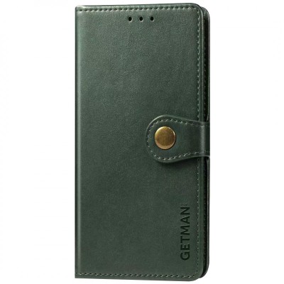 Кожаный чехол книжка GETMAN Gallant (PU) для Xiaomi Redmi 10C Зеленый Кожаный чехол книжка GETMAN Gallant (PU) для Xiaomi Redmi 10C Зеленый