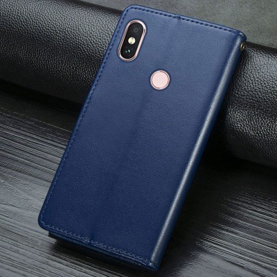 Кожаный чехол книжка GETMAN Gallant (PU) для Xiaomi Redmi Note 5 Pro / Note 5 (AI Dual Camera) Синий Кожаный чехол книжка GETMAN Gallant (PU) для Xiaomi Redmi Note 5 Pro / Note 5 (AI Dual Camera) Синий