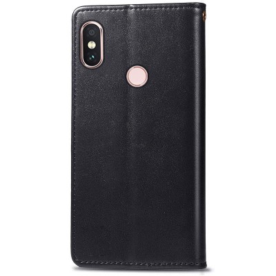 Кожаный чехол книжка GETMAN Gallant (PU) для Xiaomi Redmi Note 5 Pro / Note 5 (AI Dual Camera) Черный Кожаный чехол книжка GETMAN Gallant (PU) для Xiaomi Redmi Note 5 Pro / Note 5 (AI Dual Camera) Черный