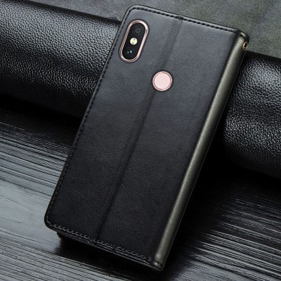 Кожаный чехол книжка GETMAN Gallant (PU) для Xiaomi Redmi Note 5 Pro / Note 5 (AI Dual Camera) Черный Кожаный чехол книжка GETMAN Gallant (PU) для Xiaomi Redmi Note 5 Pro / Note 5 (AI Dual Camera) Черный