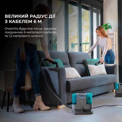 Пристрій для чистки тканини водою Conga PopStar 3000 CarpetClean upholstery vacuum cleaner Пристрій для чистки тканини водою Conga PopStar 3000 CarpetClean upholstery vacuum cleaner
